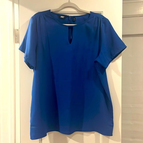 Lands End Keyhole Crepe Blouse s/s - size 16 - Picture 2 of 5
